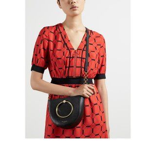 Ted Baker Fiorel Ring Top Handle Pebbled Leather Crossbody Shoulder Handbag